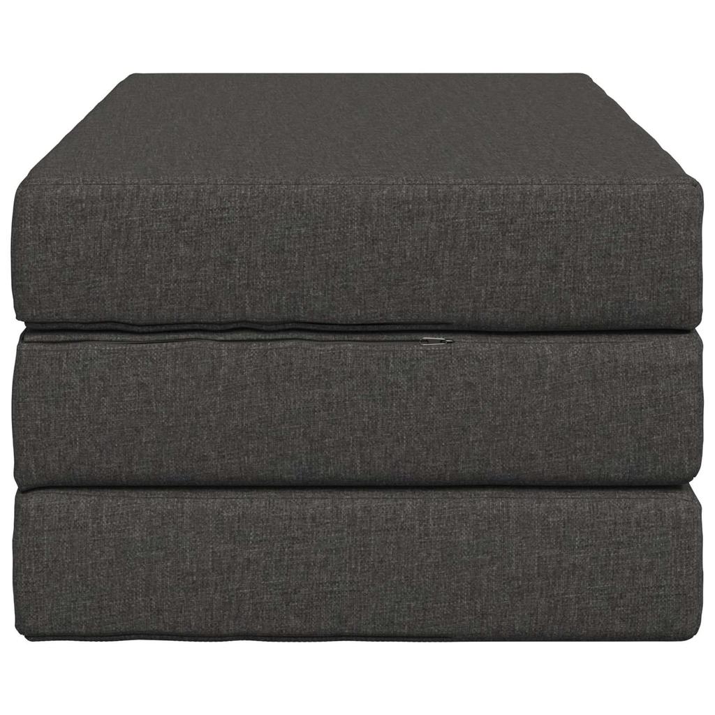 Folding Sofa Bed 80 x 67 x 45 cm Dark Grey