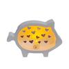 Lovely Pig Silicone Mould Featuring Irregular Heart Hollow Out Designs for Personalize Decorations and Gift