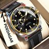 POEDAGAR Quartz Movement Luminous Hands Watch Mens Casual Nylon Strap Date Male Wristwatches Waterproof Clcok