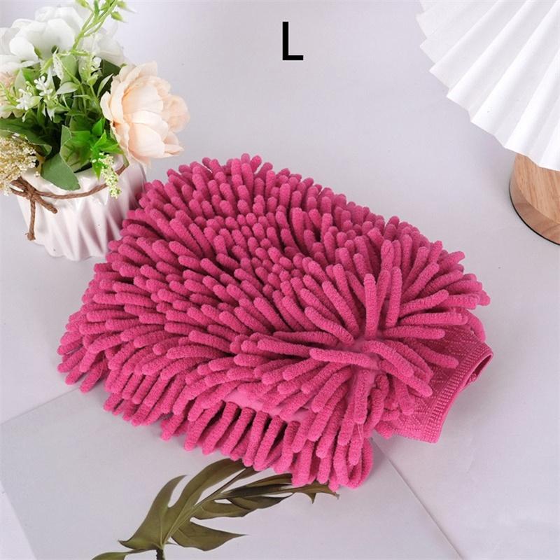 Car Wash Gloves Chenille Glove Plush Rags Thickened Double-sided Car Supplies Cleaning Tools Auto Acessories Car Detailing