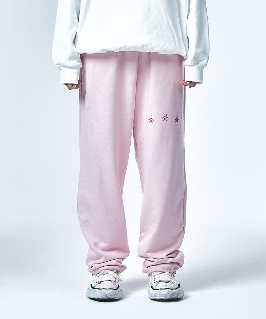 DAUSPICE Logo Sweat Pants Pink