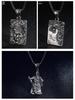 Ethnic Stainless Steel Guan Gong Pendant - Titan Steel Necklace with Retro Dragon Design