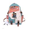 Large Capacity Schoolbag with Shoulder Strap; Student Three-piece Pencil Case Set