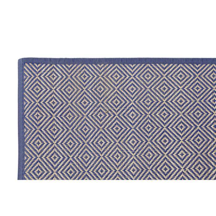 Tapis En Fibres Naturelles - DKD Home Decor - Bambou Méditerranéen - Bleu - 200 Cm