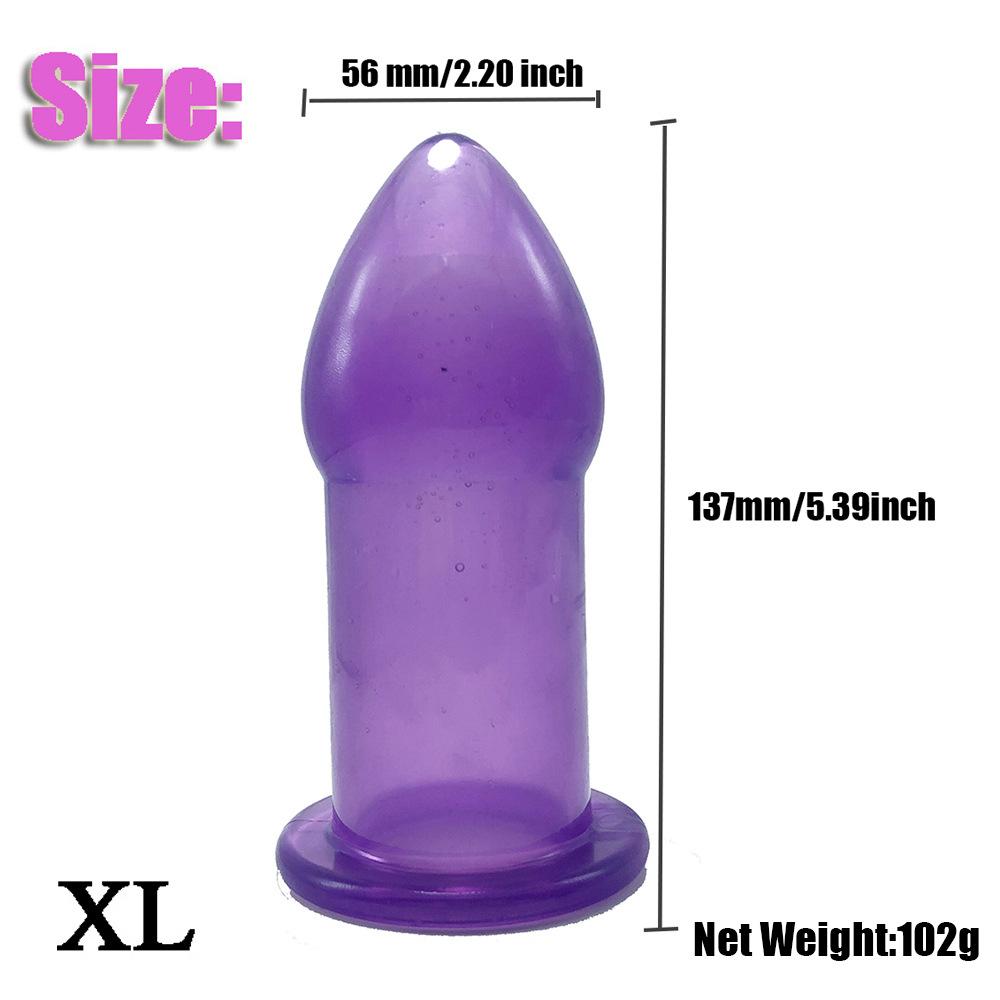 Vaginal Anal Dilator Butt Plug Enema 5 Sizes Hollow Anal Plug Soft Speculum Prostate Massager Sex Toys For Woman Men Sex