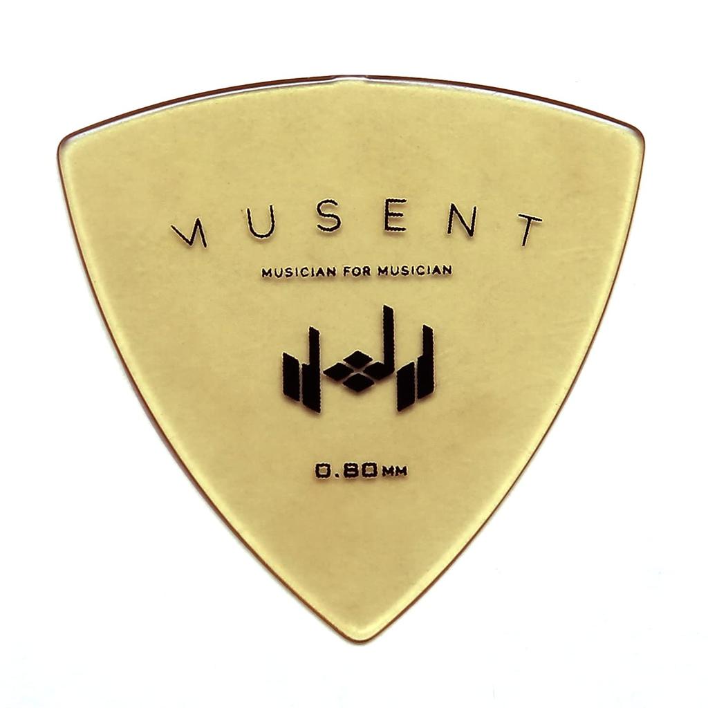 Musent Standard Triangle Picks Pack of Ultem Japanese-Made 0.80mm Thick, 20, MSNTRPK0008-ULT-20P