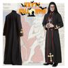 Robe Medieval Priest Cosplay Costume Party Halloween Roleplay Outfit Events