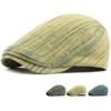 HT4724 Plus Size Berets for Men Women New Washed Denim Beret Hat Adjustable Ivy Flat Cap Male Female Spring Autumn Beret Cap