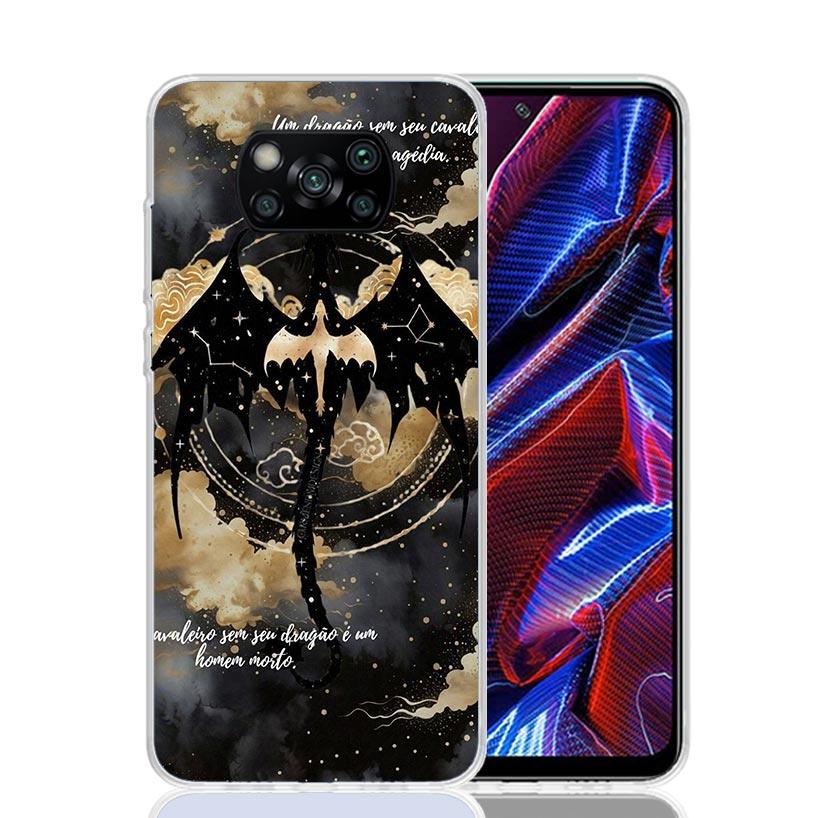 F-Fourth W-Wing Dragon Phone Case For Xiaomi Poco X7 X6 X5 Pro F7 Ultra Redmi 15C 15 13 13C 12 12C 10 10A 10C 9 9A 9C 9T Cover P