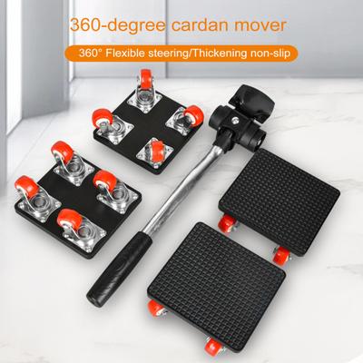 1 Set Furniture Lifter Mover Tool with Crowbar Heightening Block Heavy Duty Furniture
