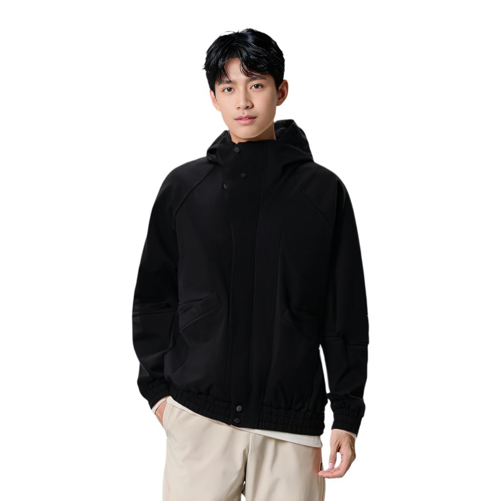 Li Ning Kung Fu Series Solid Color Loose Breathable Comfortable Jacket Men Jacket Black AJDU305-2
