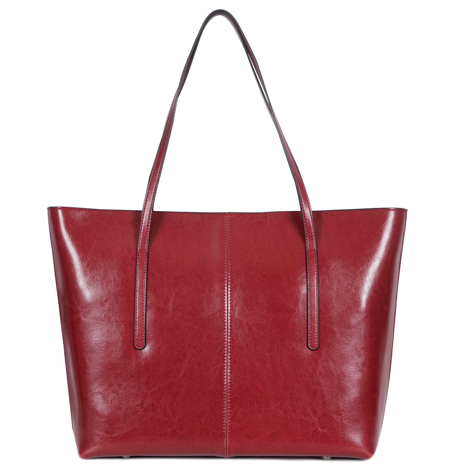

Kyoei-Tech Women s Genuine Leather Tote Bag, Leather Handbag, Business Bag, Shoulder Bag, Simple Design, A4 Size, Lightweight, 770g, Large Capacity,