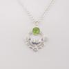 Peridot Edelstein 925 Sterlingsilber Schmuck Anhänger 1,43" Für Jubiläumsgeschenk CP-38-13