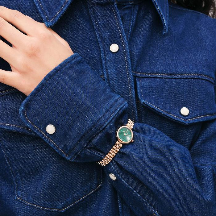 Zegarek Damski Daniel Wellington Elan Lumine Malachite Rose Gold 22Mm Dw00100721 + Box (Zw522C)