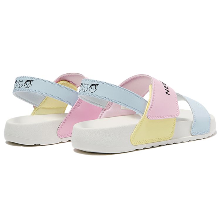 New Balance Noritake X  NB Nclay Painter Collaboration Slide Sandals Unisex Sandals Blue Pink Yellow SUFNCLAT