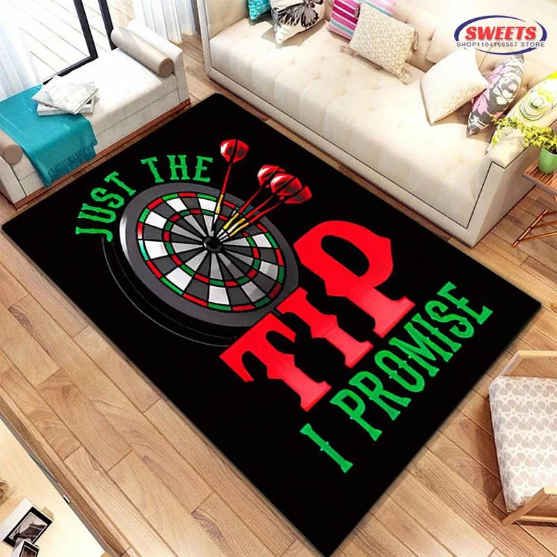 3D HD Dart Target Print Carpet! Bedroom Living Room Office Non-Slip Four Seasons Available Rug Multi-Sizes Non-Slip Fast Arrival