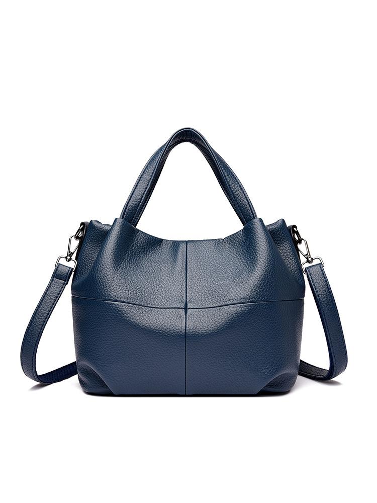 Vegetable basket bag, simple underarm bag, new messenger bag, soft leather large-capacity portable shoulder bag for women