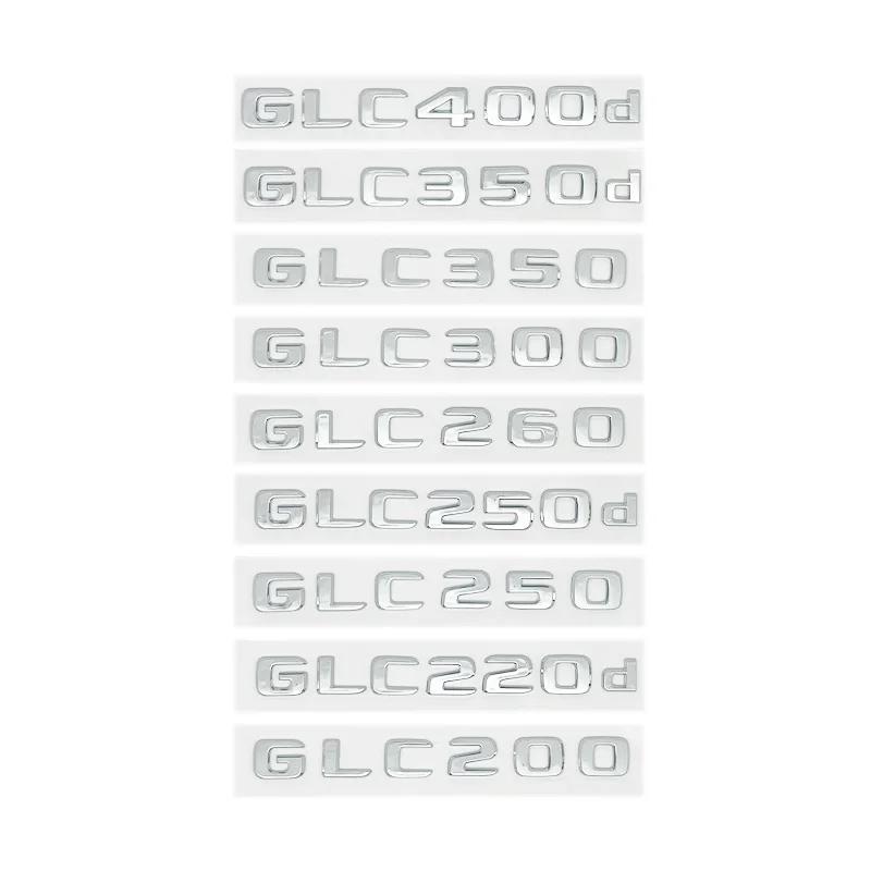 Car Tail Rear Trunk Badge Emblem Letter Stickers For Mercedes Benz GLC X253 GLC260 GLC220d GLC350 GLC200 4MATIC GLC250d GLC400 MU8