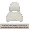 Universal Car Lumbar Support Pillow & Headrest Cushion - Memory Foam Neck/Back Cushion with OEM Car Texture