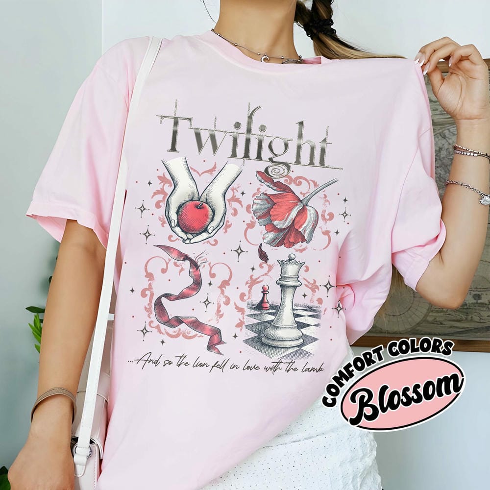 Vintage Dark Academia Bookish Literary Shirt Twilight Inspired Book Cover Aesthetic Comfort Shirt Social Unisex Top Streetwear