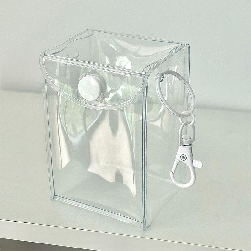 Cute Transparent Baby Doll Storage Bag Pendant Display Bag Pvc Key Chain Dustproof Storage Display Bag