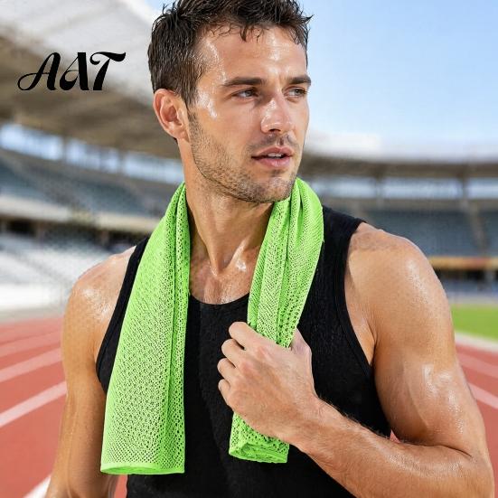Yoga Exercise Towel 90x30cm Cooling for Face, Chilly Sports with Storage Bag Hot Weather Relief And Carabiner, Portable Cold Neck Wrap
