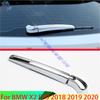 For BMW X2 F39 2018-  Car Accessories ABS Chrome Rear Window Wiper Arm Blade Cover Trim Overlay Nozzle Molding Garnish