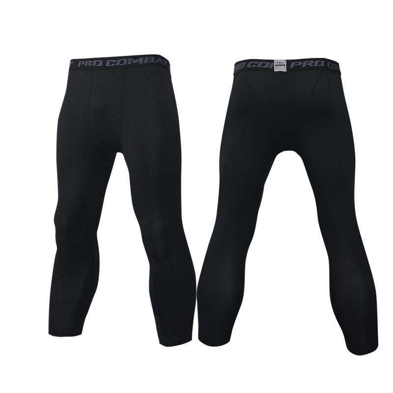 

Мужские компрессионные тайтсы длиной семь восьмых для баскетбола и спортивных тренировок Small