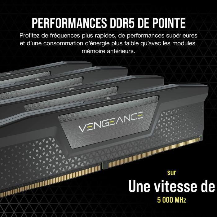 RAM Memory - CORSAIR - Vengeance RGB DDR5 RAM 32GB (2x16GB) 6000MHz CL30 - Black