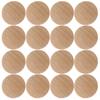 50Pcs Wood Plugs Small Wooden Furniture Hole Plugs Screw Hole Covers Button Tops Replacement Decorative Wood Caps