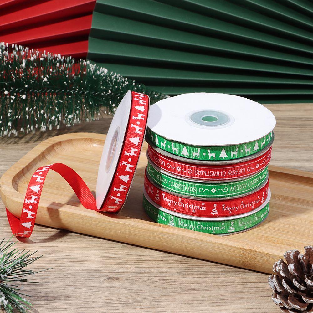 Decor Christmas Decor Gift Wrapping Printed Grosgrain Ribbons Christmas Ribbon Wedding Decoration
