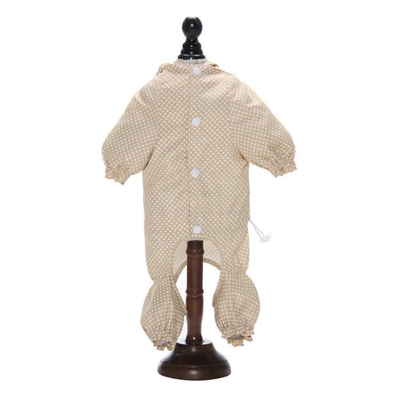 Waterproof Pet Dog Jumpsuit for Small Medium Dogs Dot Print Puppy Cat Raincoat Dachshund Pomeranian Overalls mascotas Rain Coat