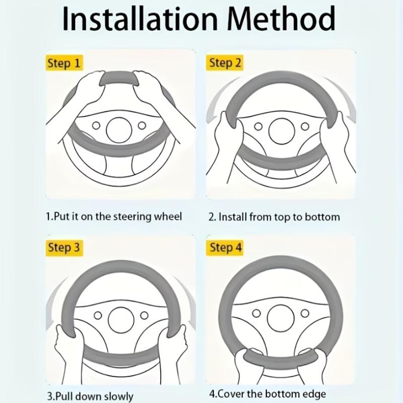 1pc Breathable 3D Massage Mesh Comfortable Non-Slip Sweat-Absorbing Car Steering Wheel Cover Suitable