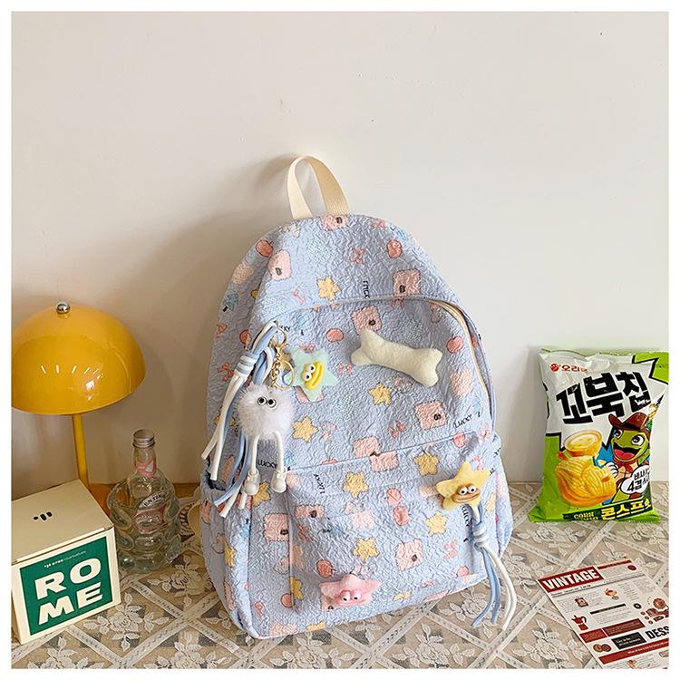 Schoolbag high-value schoolbag college student ins cute Japanese soft girl girl large-capacity versatile backpack backpack
