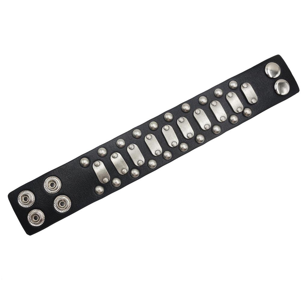 Trendy Retro Punk Leather Rivet Bracelet