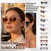 Fashion Glasses Frames Eye Sunglasses Versatile Slimming High-end Sunglasses Large Frame Plain