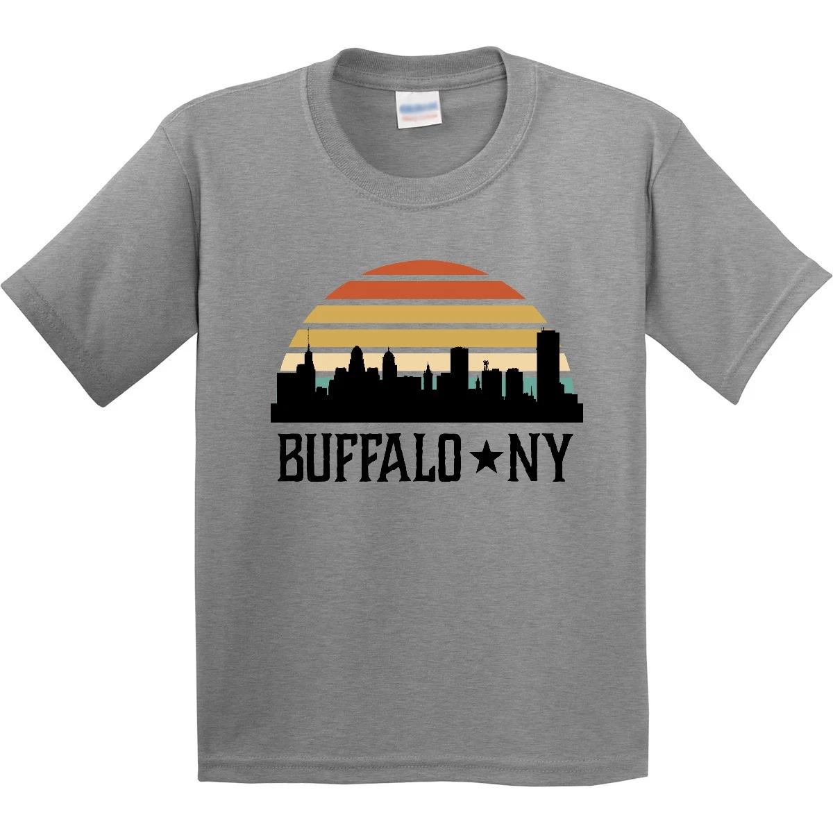 Inktastic Buffalo New York Skyline Retro Youth T-Shirt Trip Apparel Tee Kids 110