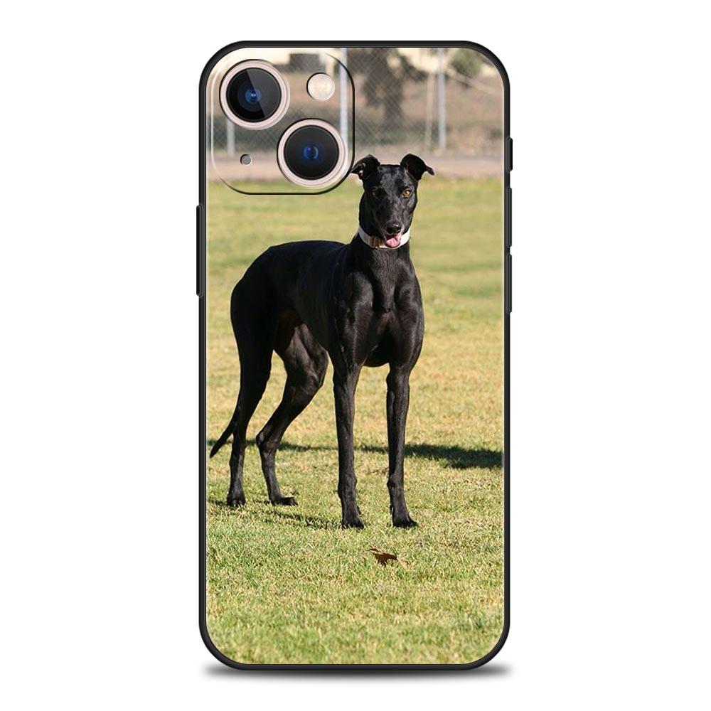 Galgo Greyhound Dog Phone Case For iPhone 17 16 15 Pro Max 11 12 13 14 7 8 Plus SE 2020 X XR XS Cover Soft Black