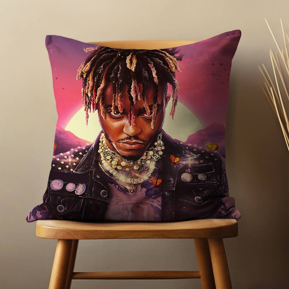Rapper J-Juice W-Wrld Cool Throw Pillow Case For 45*45cm,55*55cm,30*30cm For Home Bedroom Decoration And Protector