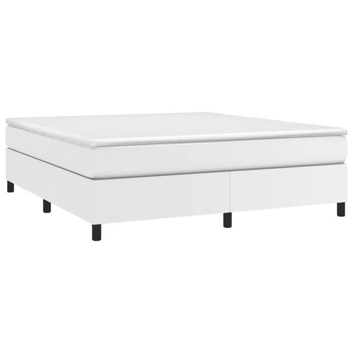 Cadre de lit avec matelas - Maison Exclusive - Similicuir - 180x200cm - 2 places