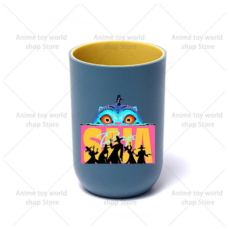 KPop Demon Hunters Hot Movies Water Cup Toothbrush Cup Cartoon Anime Mouthwash Cup Children's Water Cups Boy Girl Birthday Gifts