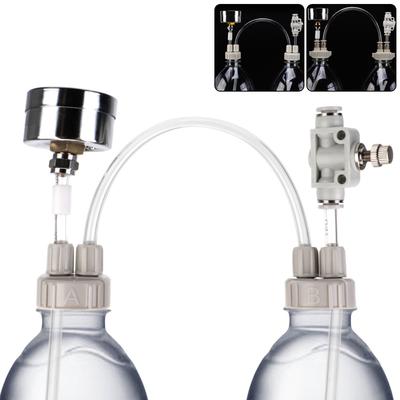 Kit de système de générateur de CO2 Diffuseur de valve de CO2 CO2 fait maison avec dispositif de flux d'air sous pression pour aquarium Eau Herbe