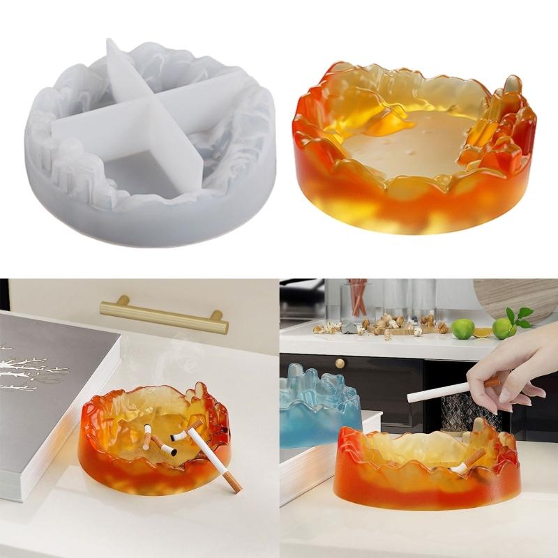 Ashtray Resin Mold,Cluster Crystal Ashtray Mold Jewelry Box Silicone Mold,Resin Casting Epoxy Mold for Home Decorations