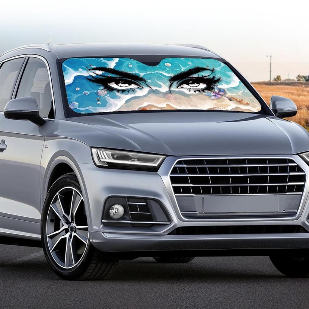 Universal Customizable One-Piece Car Windshield Sunshade