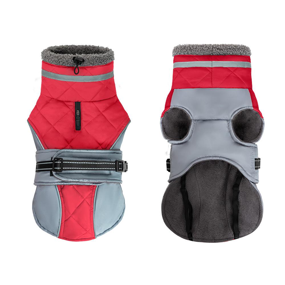 

Pet Clothes Are Hot on Amazon, Warm in Autumn and Winter, Windproof and Thickened Dog Clothes, Medium and Small Dog Teddy Pomeranian S красный