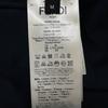 FENDI FAF661 AN5W Black x White x Blue Logo Sweat Parka tops M Black x white x blueUsed