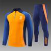Maglia a maniche corte Juventus Adulti Bambini Pre-partita Sportiva Autunno Inverno Mezza zip Maglia da allenamento Set maglia da calcio Inter