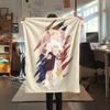 1PC A Silent Voice Print Flannel Blanket, High Quality All Seasons, Home Decor, Warmth and Comfort, Perfect for Christmas Gifts