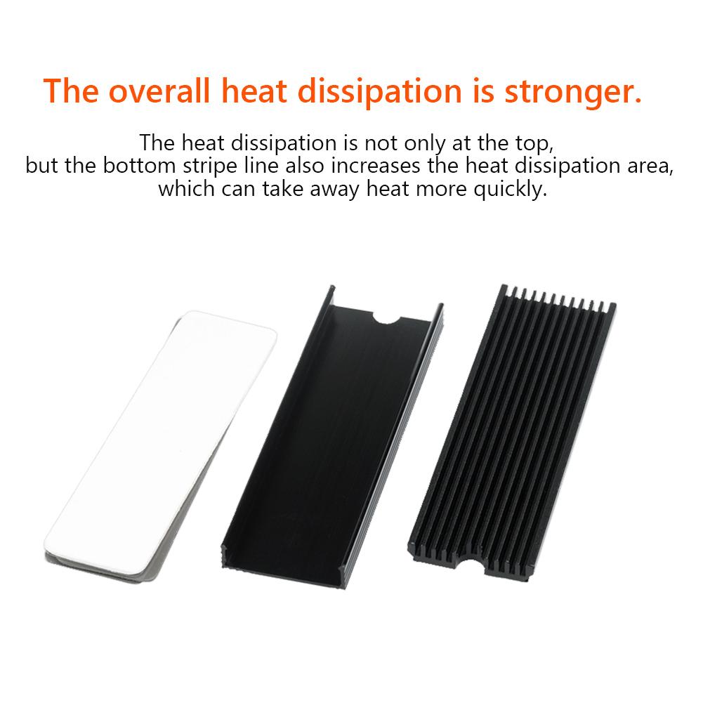 M.2 NVMe SSD Cooling Heat Sink with Thermal Pad Solid State Hard Disk Cooler Heat-resistance Computer Accessories for M.2 2280