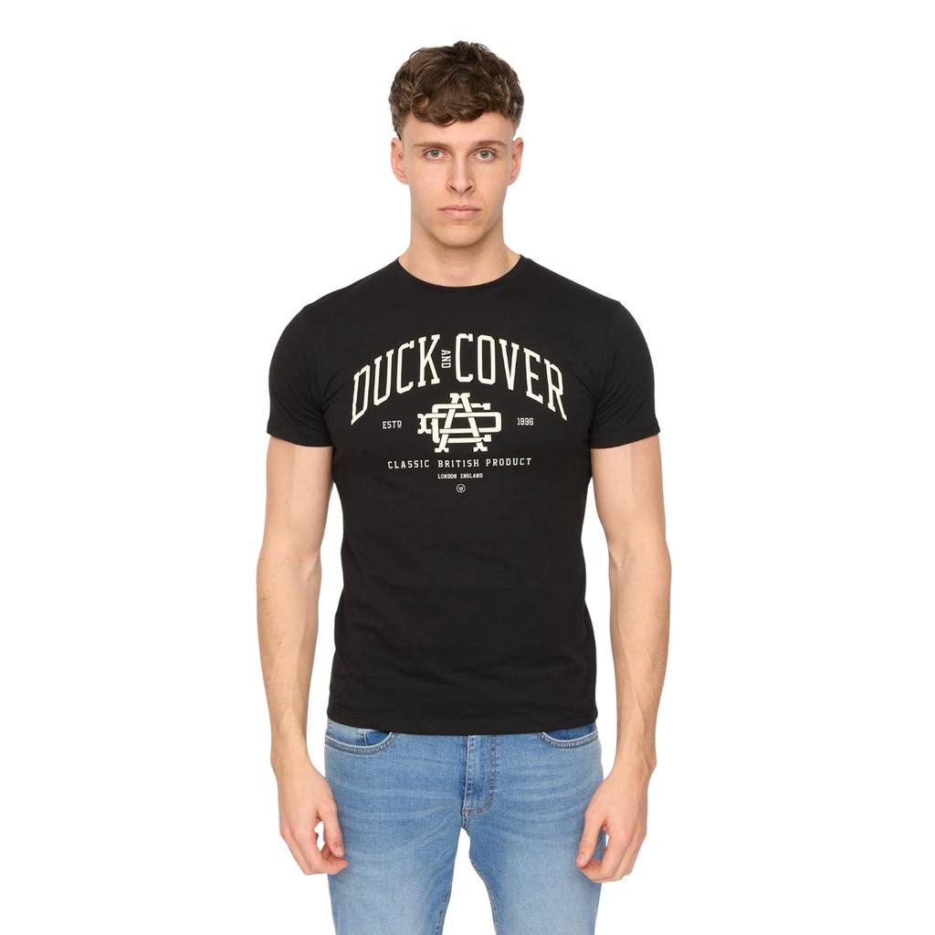 Duck and Cover Mens Haltecks Assorted Designs T-Shirt (Pack of 5)